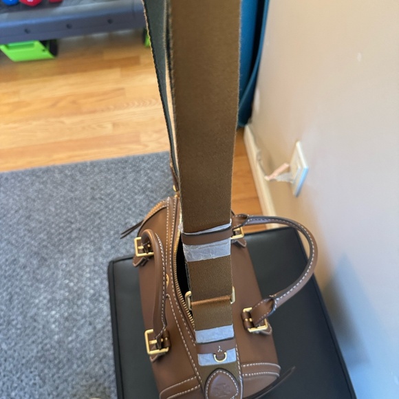 Tory Burch Brown Leather Barrel Tote - Picture 13 of 13